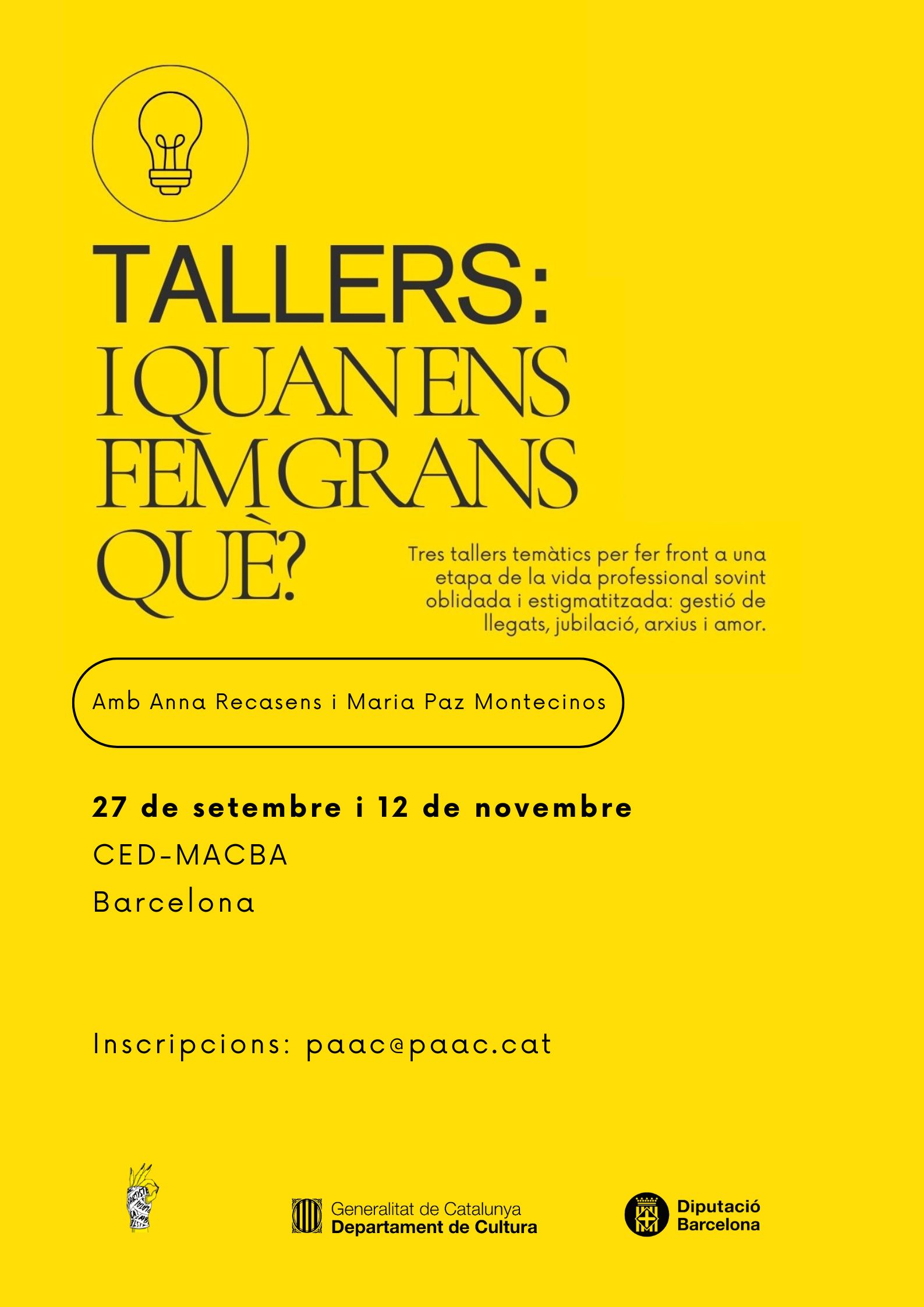 Tallers I quan ens fem grans què?